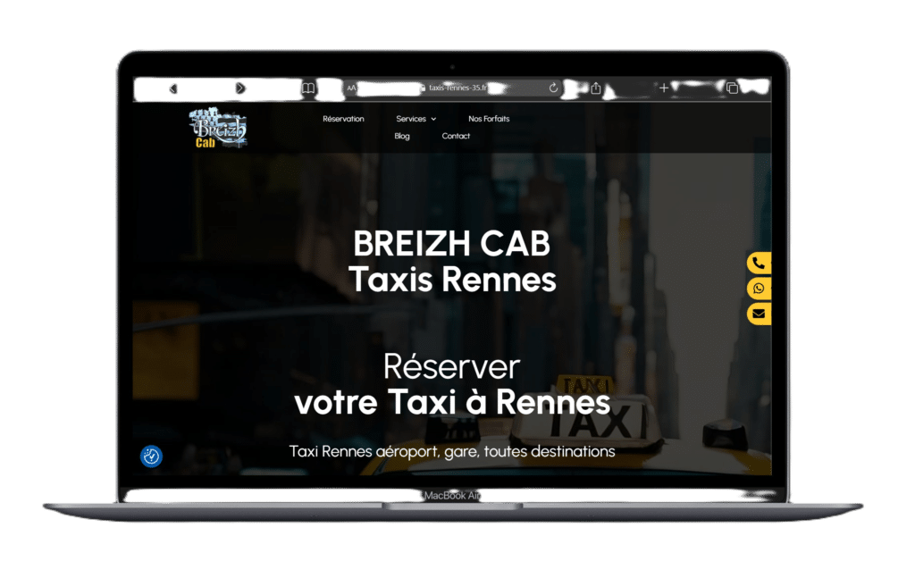 Site web Breizh Cab Taxis Rennes